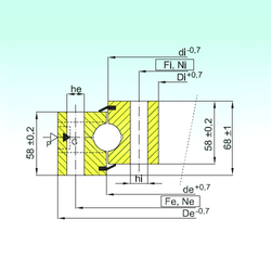 20 mm x 47 mm x 14 mm Bore Diameter (mm) ISB NB1.25.1534.400-1PPN Thrust Ball Bearings