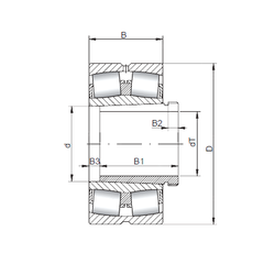 Characteristic outer ring frequency, BPF0 ISO 24184 K30CW33+AH24184 ...