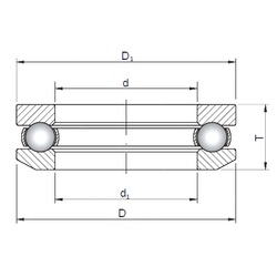 16 mm x 35 mm x 12,19 mm Brand ISO 53215 Thrust Ball Bearings