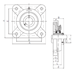 130 mm x 230 mm x 40 mm Outer Diameter (mm) ISO UCFX14 Bearing Units