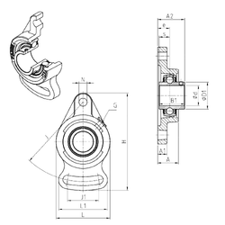 Bore Diameter (mm) SNR UCFA206 Bearing Units